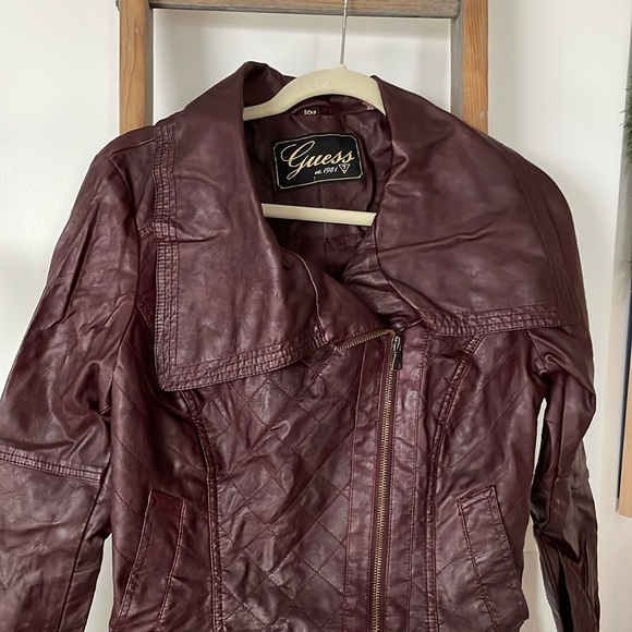 Guess Asymmetrical Faux Leather Jacket - Picture 2 of 3